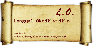 Lengyel Oktávián névjegykártya
